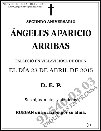 Ángeles Aparicio Arribas
